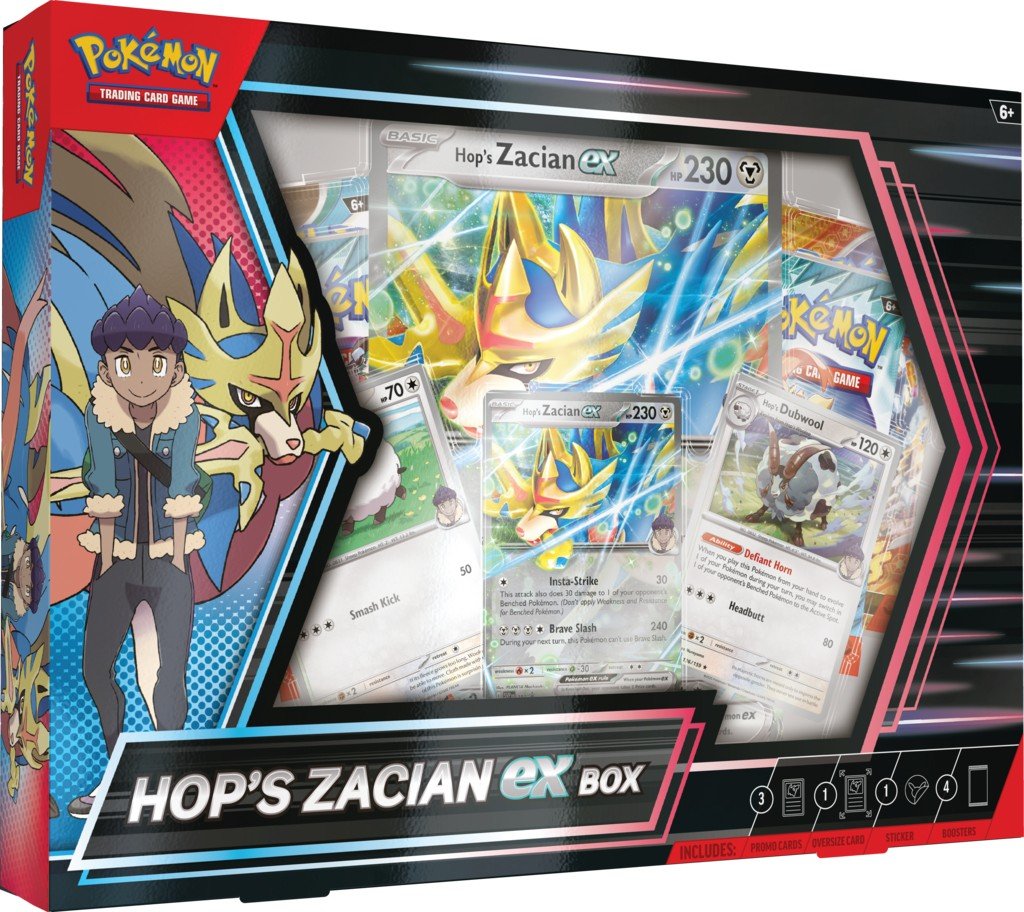 Karty Pokemon TCG: Hops Zacian Ex Box - Pokémon | Sklep EMPIK.COM