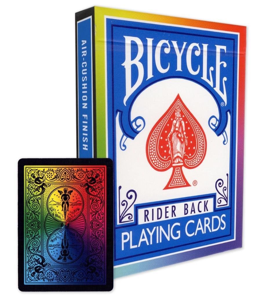 Jeu De Cartes Bicycle Rider Back Noir – 52 Cartes + 2 Jokers – Finition Coussin D'air – Fabrication USPC