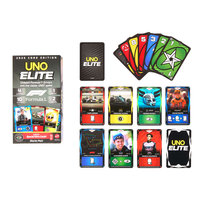 Karty UNO Elite Formuła 1 2025 Edycja podstawowa Starter Pack, startowy + 4 Booster Packi Karty F1, rodzinna gra karciana, dla fanów i dzieci 7+ JLV42