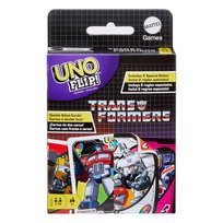 Karty UNO FLIP! Transformers, rodzinna gra karciana, dla dzieci 7+ i dorosłych fanów HXJ49