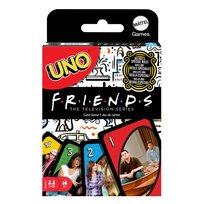 Karty UNO Friends Przyjaciele Towarzyska, gra karciana, dla dorosłych fanów i dzieci 7+ HJH35