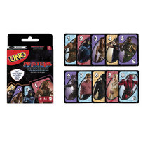 Karty UNO He - Man Masters of the Universe Władcy Wszechświata, rodzinna gra karciana, dla dzieci 7+ i dorosłych fanów JMF11 Mattel