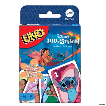 Karty UNO Lilo & Stitch, Gra karciana i rodzinna dla dzieci 7+ JCC10 - Uno