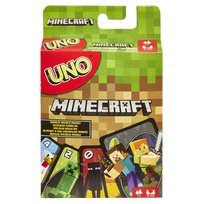 Karty UNO Minecraft, gra karciana dla fanów, dzieci 7+ i dorosłych FPD61