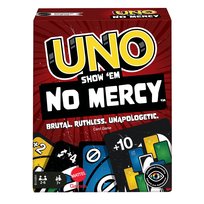 Karty UNO No Mercy Bez litości, gra karciana, dla dzieci 7+ i dorosłych HWV18