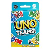 Karty UNO Teams, rodzinna gra karciana, dla dzieci 7+ i dorosłych HXT58