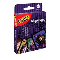 Karty UNO Wednesday, imprezowa gra karciana dla fanów, dorosłych i dzieci, dla dzieci 7+ JHB18 Mattel Games