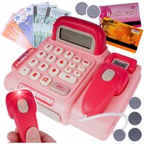 Kasa Fiskalna Dla Dzieci + Akcesoria Zabawa W Sklep Terminal Monety Skaner Z2017