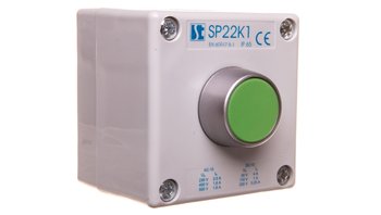 Kaseta sterownicza przycisk kryty zielony SP22K1&quot;01-1 - SPAMEL
