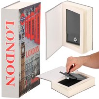 Kasetka Na Pieniądze Metalowa 22X15,5X4,5 Cm Książka Sejf Springos