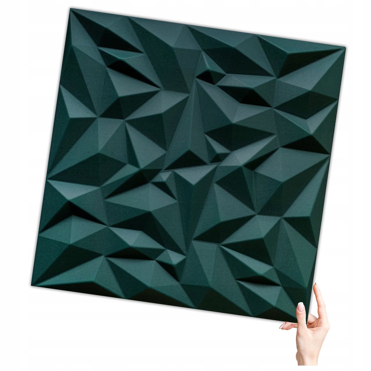 Deccart Deccart Kaseton Ścienny 50X50 Panele Sufitowe 3D Butelkowa Zieleń 0,25M2 Ametyst