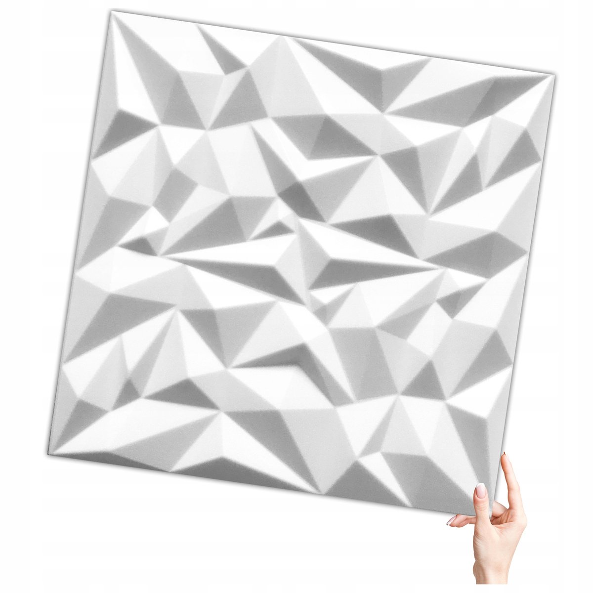 Deccart Deccart Biały Kaseton Ścienny Sufitowy 3D Panele Ścienne 50X50 0,25M2 Ametyst