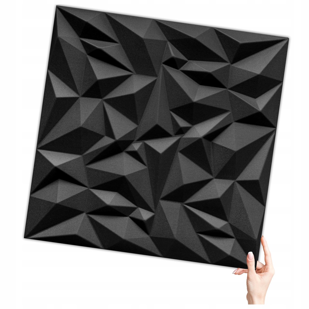 Deccart Deccart Czarny Kaseton Ścienny Sufitowy 3D Panele Ścienne 50X50 0,25M2 Ametyst