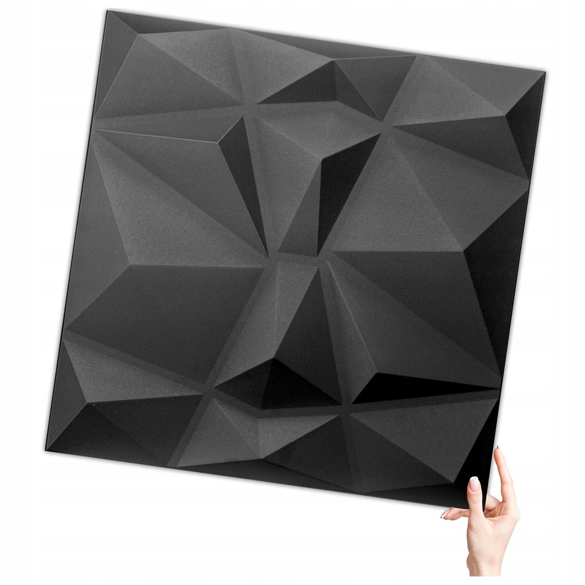 Deccart Deccart Czarny Kaseton Ścienny Sufitowy 3D Panele Ścienne 50X50 0,25M2 Bursztyn