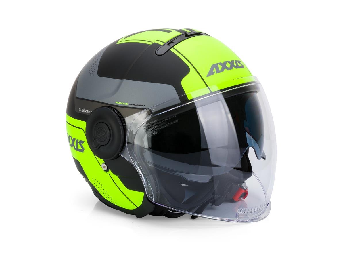 Casque jet Axxis Mirage SV Solid noir - Casque jet sur La Bécanerie