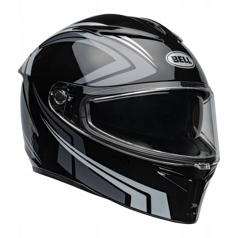 Casque Bell Lithium Solid ECE – Coque Polycarbonate, Visière Solaire Intégrée, Doublure EPS Multi-densité, Taille M, Noir