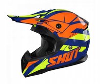 Kask Cross Enduro Atv Shot Pulse Revenge Navy Orange Rozm. L Inna marka
