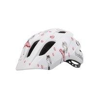 Kask dziecięcy BOBIKE KIDS PLUS SIZE XS BALLERINA/ biały w nadruk w baleriny Bobike