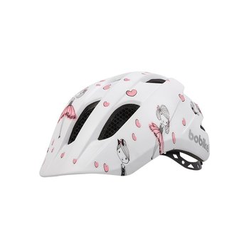 Kask dziecięcy BOBIKE KIDS PLUS SIZE  XS BALLERINA/ biały w nadruk w baleriny - Bobike