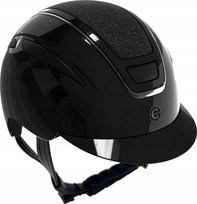 Kask jeździecki COVALLIERO Elite błyszczący lakierowany czarny 56-58 Covalliero