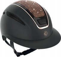 Kask jeździecki COVALLIERO Elite Polo szeroki daszek różowe złoto 59-61 Covalliero