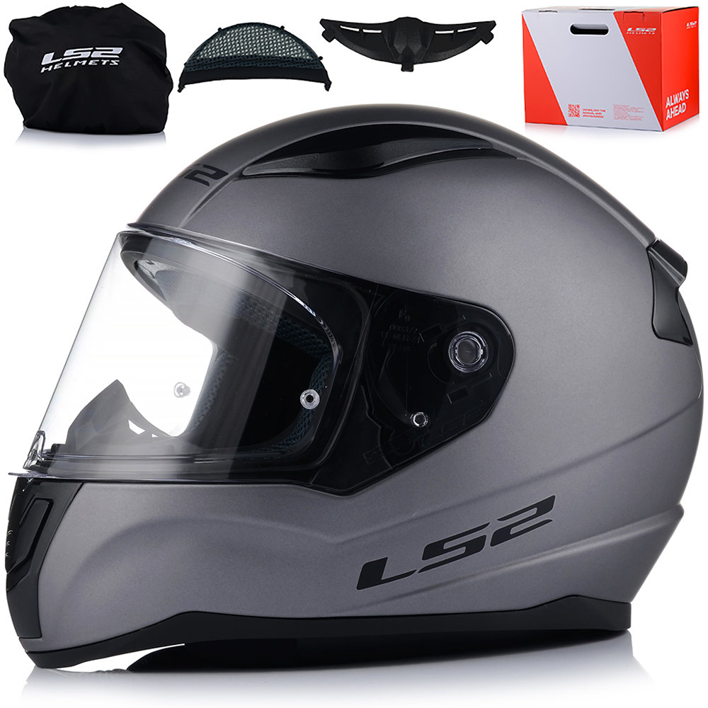 KASK LS2 FF353 RAPID II SOLID MATT TITANIUM-06 M - Inna marka ...