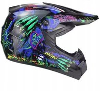 KASK MOTOCYKLOWY MŁODZIEŻOWY NA MOTOR CROSSA QUADA GRAFFITI L Inna marka