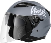 KASK MOTOCYKLOWY WESTT JET W-001G SZARY ROZMIAR XL 60-61 CM brak informacji