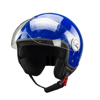 Kask na skuter motocyklowy otwarty BB 592 L niebieski - Bili Bike