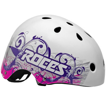 Kask Roces Tattoo Aggressive Helmet Mat Biało Fioletowy 301418 002 L - Roces
