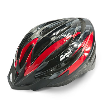 KASK ROWEROWY ALLRIGHT SCUD r.M HB13 czarno/czerwony - Allright