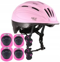 KASK ROWEROWY DZIECIĘCY 52-56CM REGULOWANY + OCHRANIACZE ROLKI DESKA