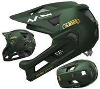 Kask rowerowy dziecięcy ABUS YOUDROP FF moss green S (48-55cm) ABUS