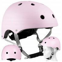 KASK ROWEROWY DZIECIĘCY REGULOWANY NA HULAJNOGE ROLKI LEKKI RÓŻOWY M VAYOX VAYOX