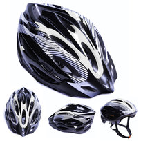 Kask rowerowy męski damski BIAŁY CZARNY miejski MTB regulowany M L 54-62 cm Ercole