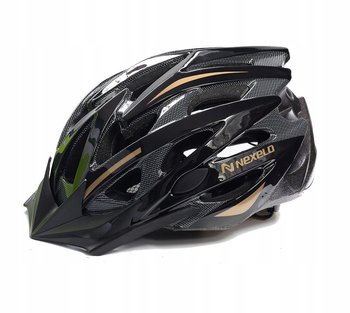 Kask rowerowy męski NEXELO czarny regulowany na rower r. 58-61 cm - Nexelo