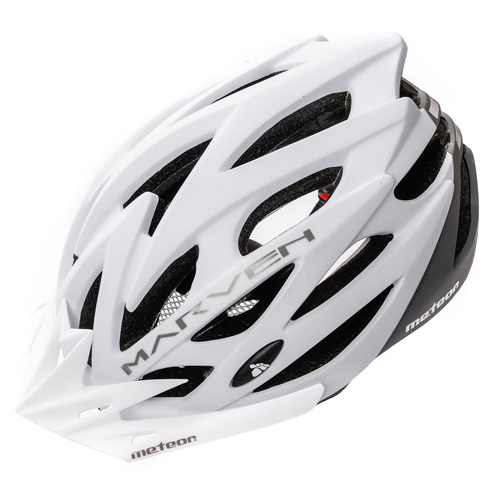 Kask rowerowy Meteor Marven L 58-61 cm biały/szary