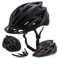 Kask rowerowy MTB Wozinsky z tylną lampką USB L - czarny Wozinsky