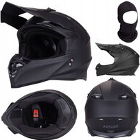 KASK ROWEROWY SPORTOWY FULL FACE NA HULAJNOGĘ BEZPIECZNA OSŁONA SZCZĘKI L