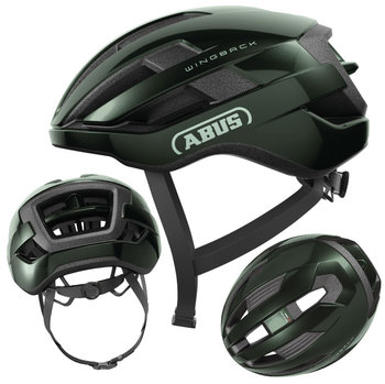 Kask rowerowy szosowy ABUS WINGBACK moss green M (54-58cm) - ABUS