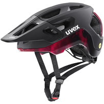 Kask rowerowy Uvex React MIPS 10 black-ruby red matt - 15 UVEX
