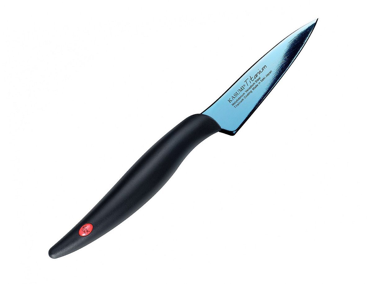 KASUMI Nóż do warzyw kuty Titanium dł. 8 cm, niebieski