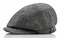 Kaszkiet Męski Ocieplany Czapka Premium 100% Wełna