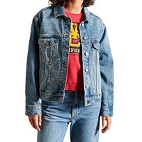 Katana damska Superdry Ov Boyfriend Trucker jeansowa-XS Superdry