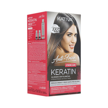 KATIVA, ANTI FRIZZ, XTREME CARE SET Zestaw do keratynowego prostowania włosów, 1 szt. - Kativa