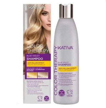 Kativa, COLOR Therapy Blue Violet, szampon neutralizujący kolor blond, 250 ml - Kativa