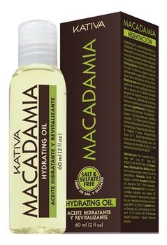 Kativa, Macadamia, olejek do włosów nawilżający, 60 ml - Kativa