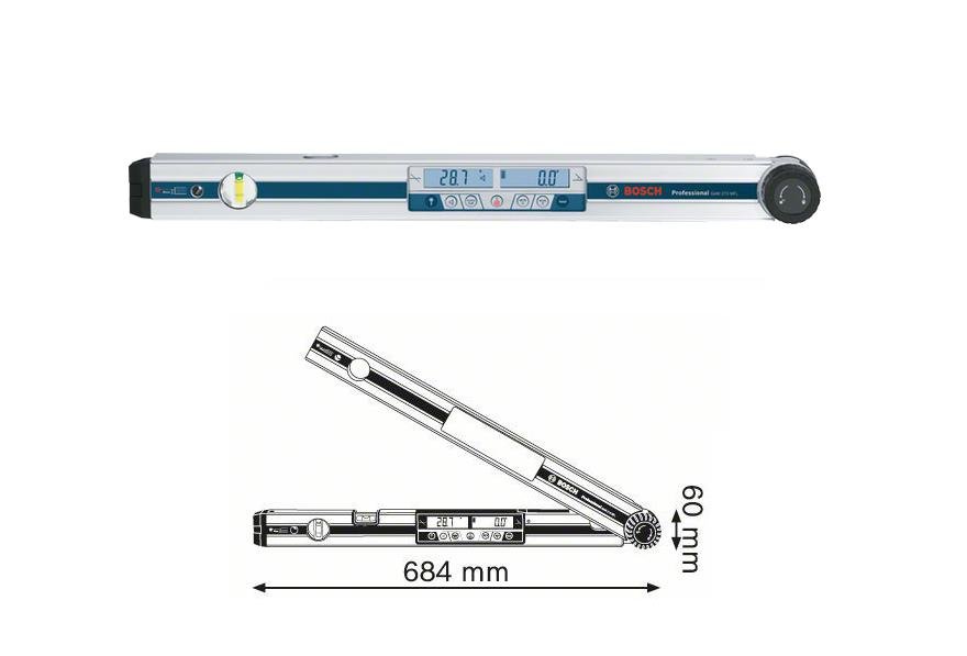 Kątomierz cyfrowy BOSCH GAM 270 MFL, 60 cm