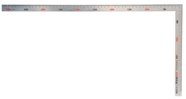 Фото - Косинець / лінійка будівельна Yato Kątownik stalowy  Inox 7083, 150x300 mm 