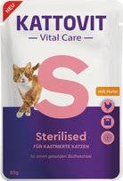 Kattovit Vital Care Sterilised Z kurczakiem 85g dla kota Po Sterylizacji